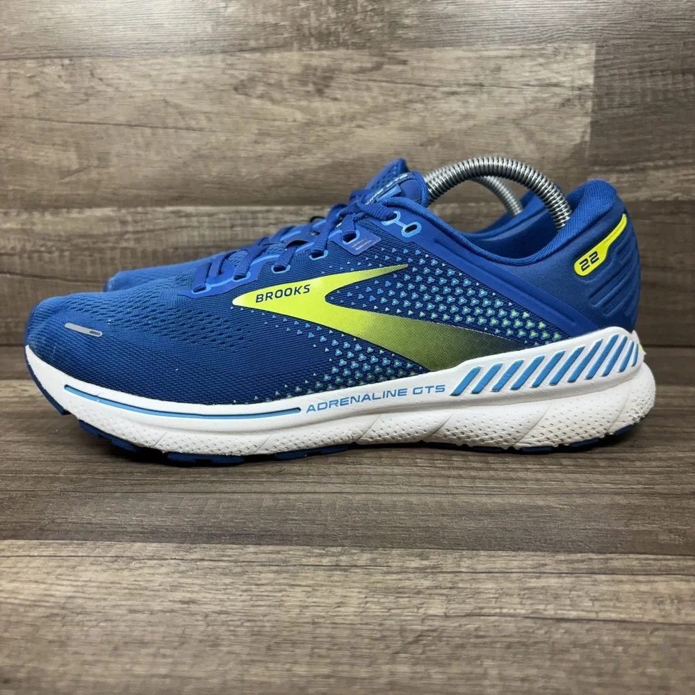 Brooks Adrenaline GTS 22 Blue Mens US Size 10.5 1103661D482 Running Shoes